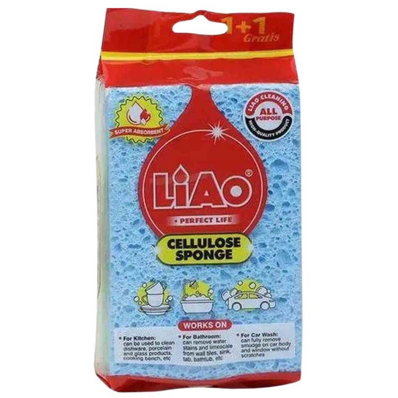 Multi-purpose cellulose cleaning sponge set